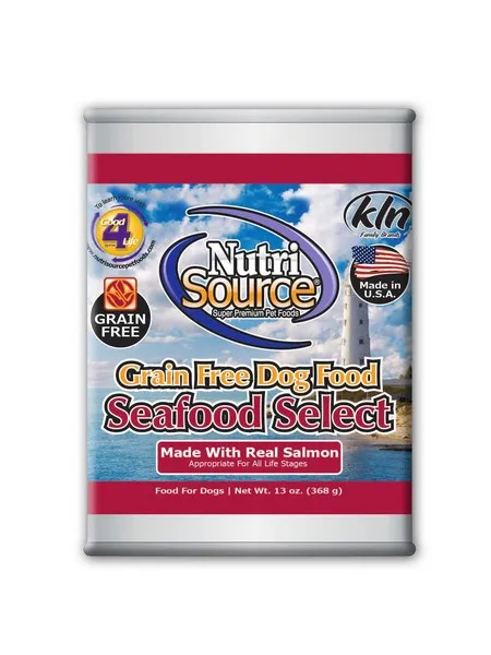 12/13 oz. Nutrisource Grain Free Seafood Select Dog Cans - Health/First Aid